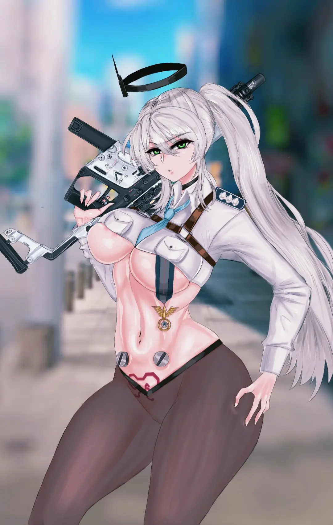 B