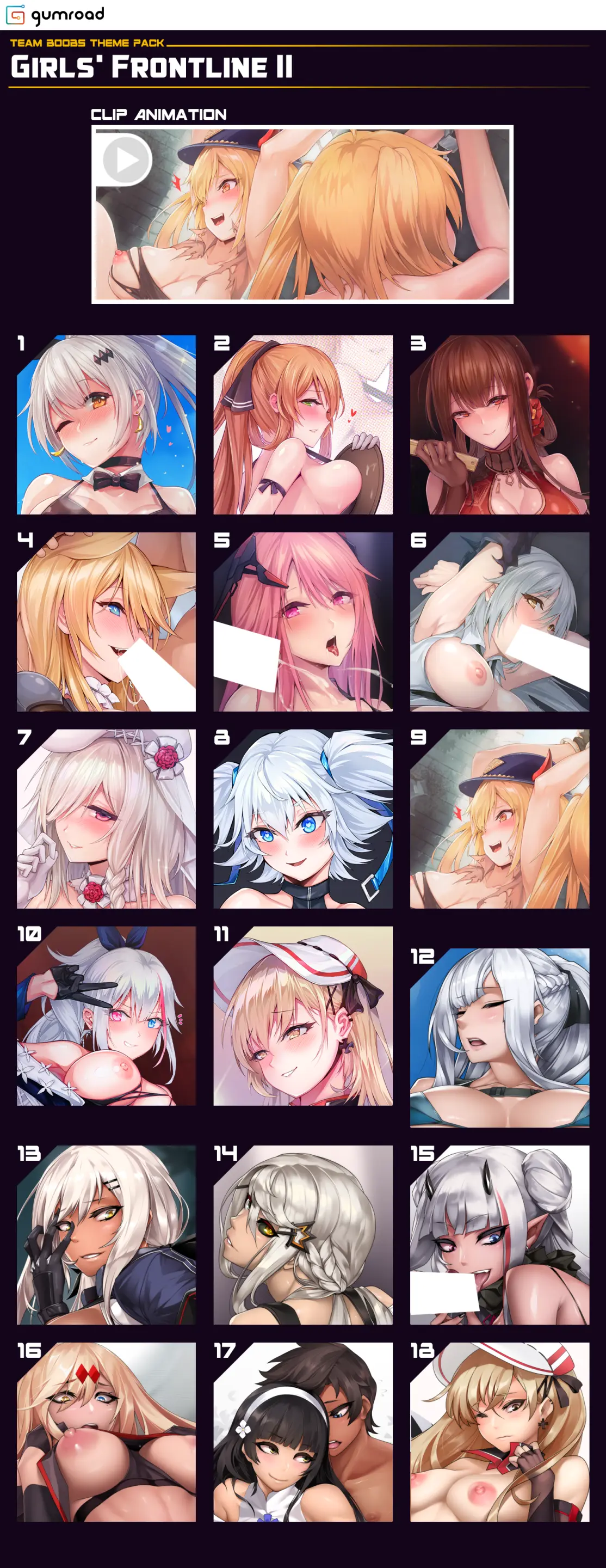 Theme Bundle - Girls' Frontline Pack 4-1