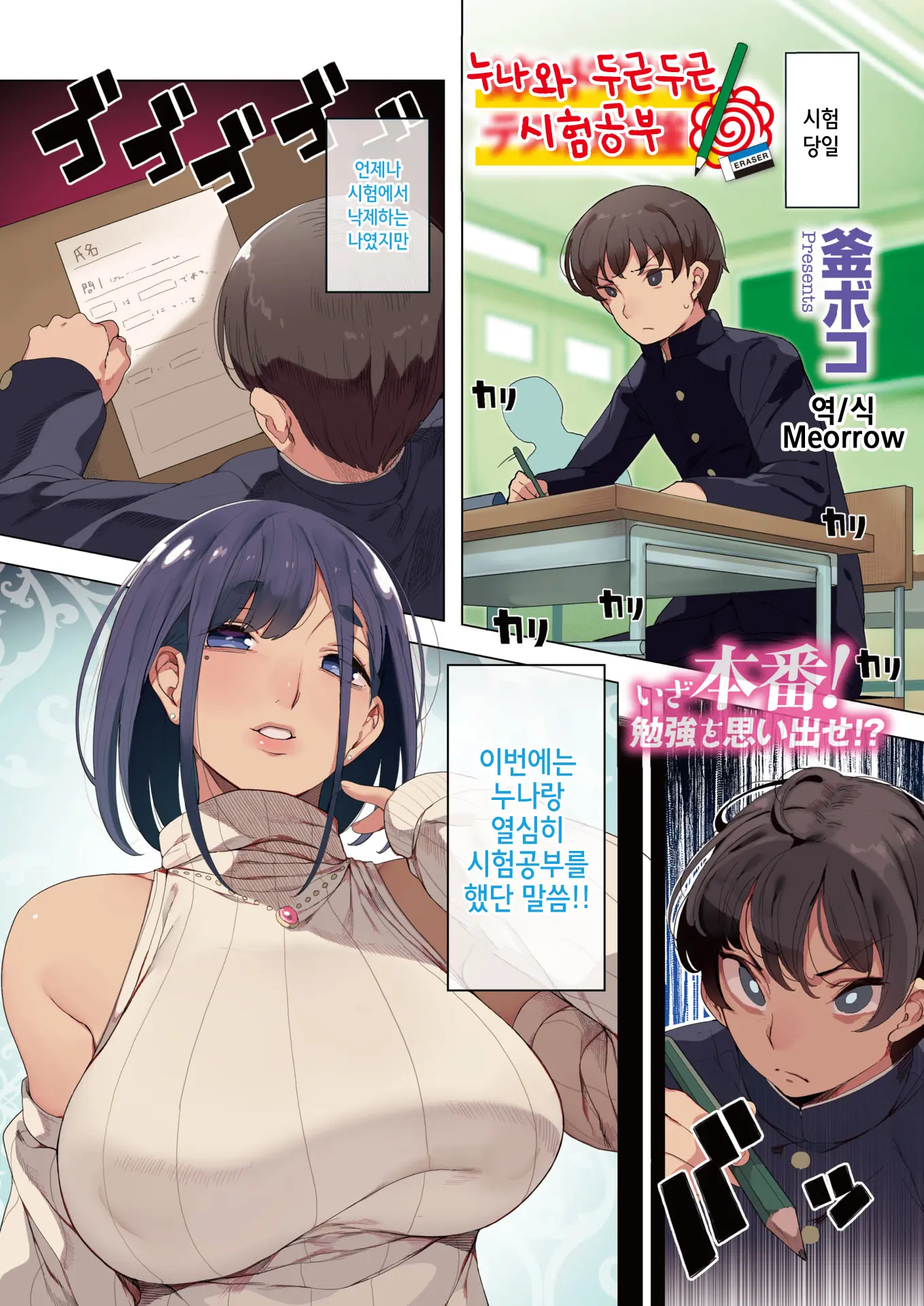 Ane To Dokidoki Test Benkyou | 누나와 두근두근 시험공부