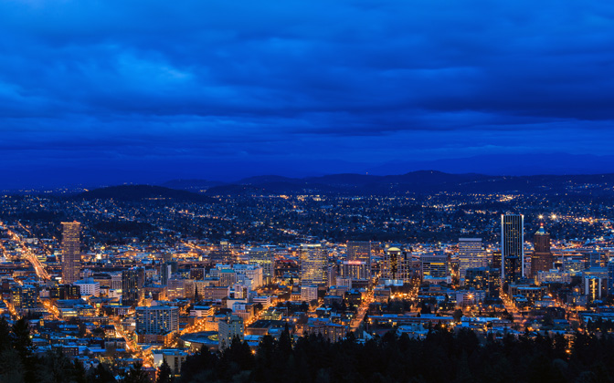 ablueeveninginportland