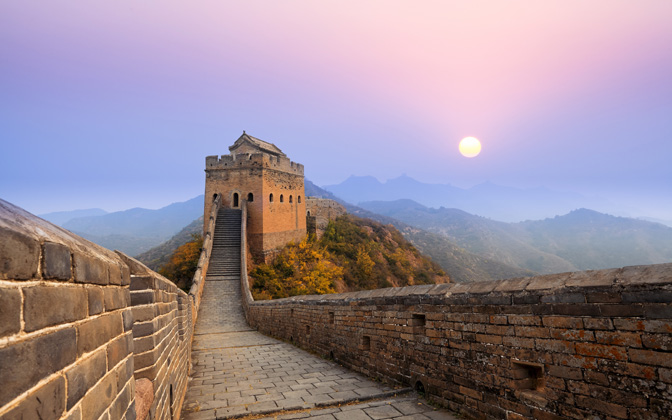 sunriseatjinshanlinggreatwall