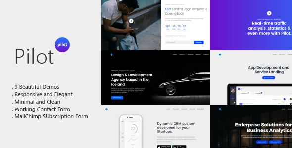 Pilot - Multipurpose Landing Page Template