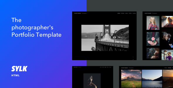 Sylk - Photography Portfolio HTML Template