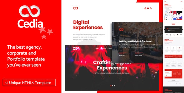 Cedia v1.0 - Creative Agency, Corporate and Portfolio Multi-purpose Template