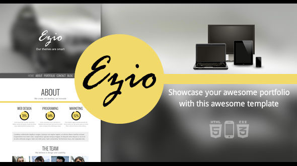 Ezio – One Page Parallax HTML5 Template
