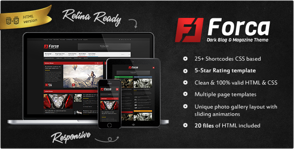 Forca - Responsive News/Magazine HTML Template