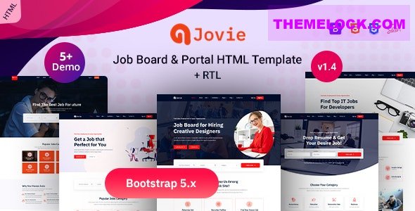 Jovie v1.5 - Job Board & Portal HTML Template