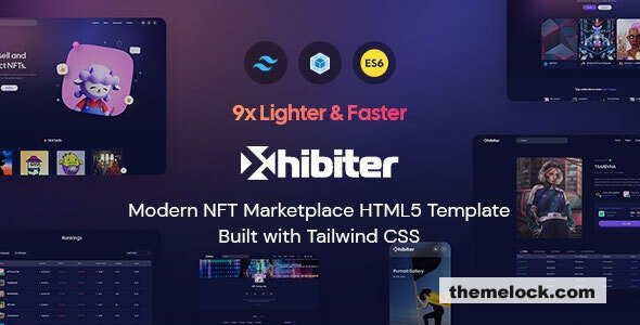 Xhibiter v1.7.1 - NFT Marketplace HTML Template