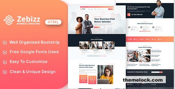 Zebizz - Business Consulting HTML Template
