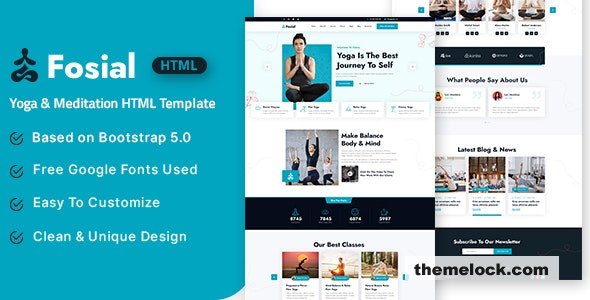 Fosial - Yoga & Meditation HTML Template