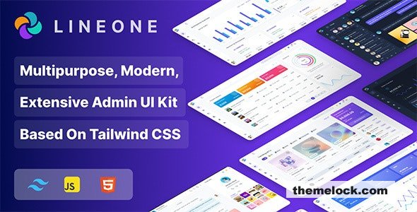 Lineone v3.1.1 - Multipurpose Tailwind CSS Admin Template based on HTML, HTML + Laravel