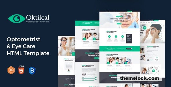 Oktilcal - Optometrist & Eye Care HTML Template