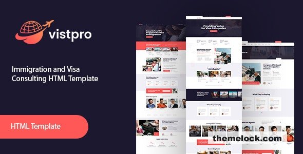 Vistpro - immigration and Visa Consulting HTML Template