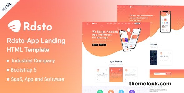 Rdsto - App Landing HTML Template