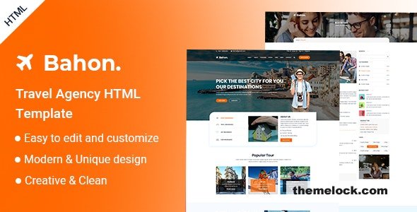 Bahon - Travel Agency HTML5 Template