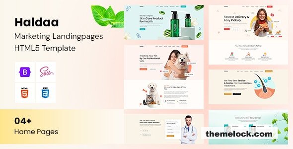 Haldaa - Marketing Landing pages HTML5 Template