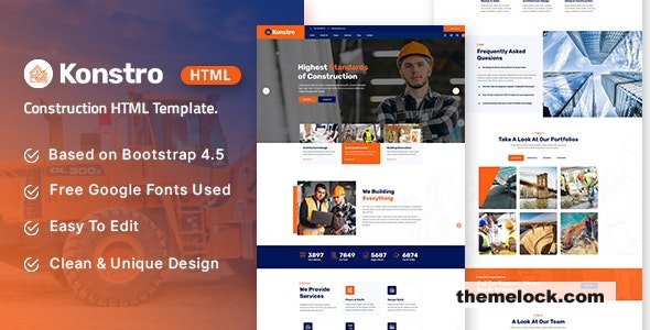 Konstro - Construction HTML Template