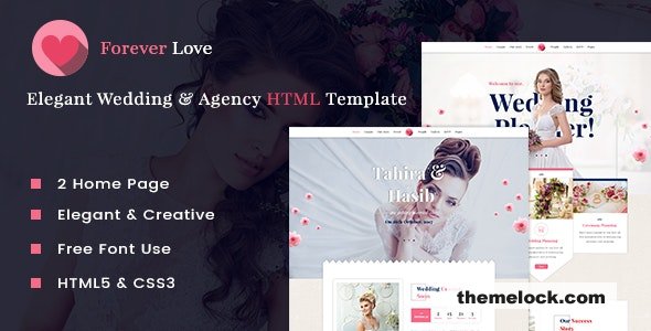 Forever Love - Wedding & Agency HTML Template