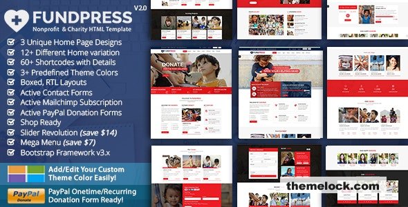 FundPress v2.0 - Nonprofit Charity HTML