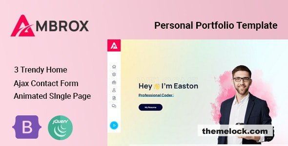 Ambrox v1.0.2 - Personal Portfolio Template