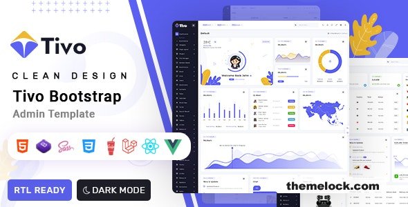 Tivo v1.0 - React, Vue Js, Laravel & HTML Admin Dashboard Template
