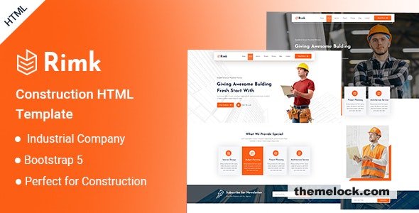 Rimk - Construction HTML Template