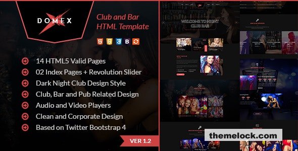Domex - Night Club and Event HTML Template