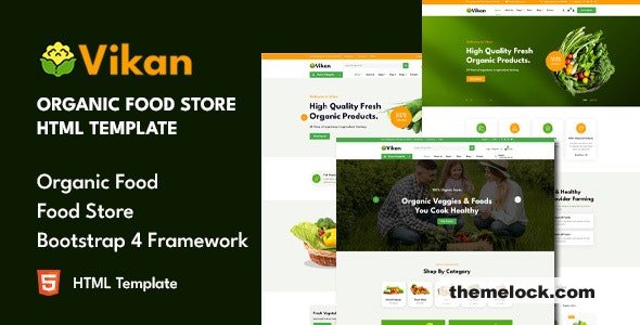 Vikan - Organic Food Store HTML Template