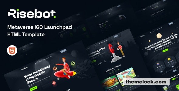 Risebot - Metaverse IGO Launchpad HTML Template