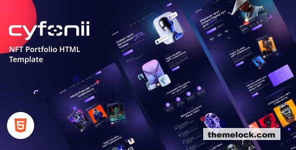 Cyfonii - NFT Portfolio HTML Template
