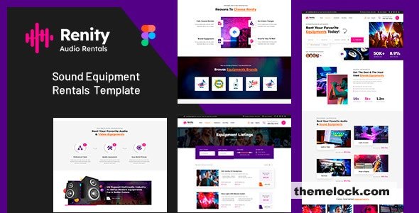 Renity - Equipment Rentals HTML Template