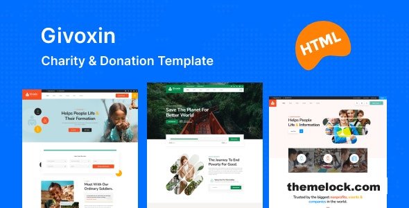 Givoxin - Fundraising & Charity HTML Template