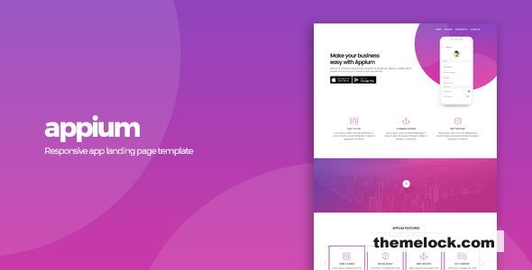 Appium - App Landing Page Template