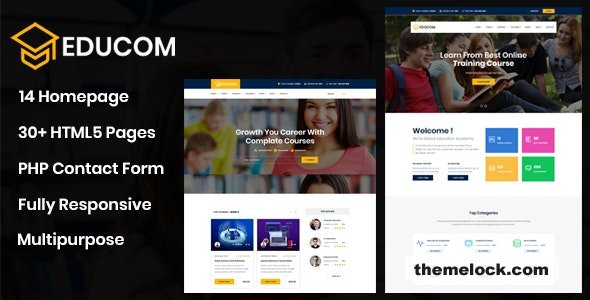 Educom v2.4.4 - Education and LMS Template