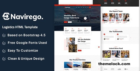 Navirego - Logistics HTML Template