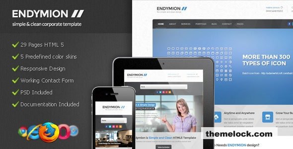 Endymion - Simple & Clean Corporate Template