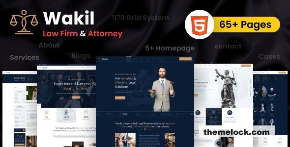 Wakil - Multipurpose Lawyer & Attorney HTML Template