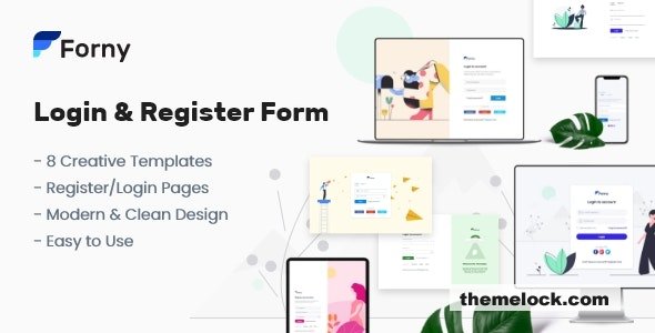 Forny - Login and Register Form Templates