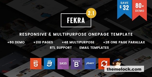 Fekra - Responsive One/Multi Page HTML5 Template