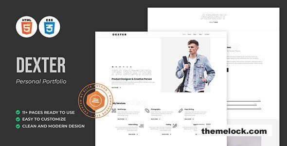 Dexter - Personal Portfolio HTML Template