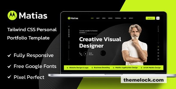 Matias - Tailwind CSS Personal Portfolio Template