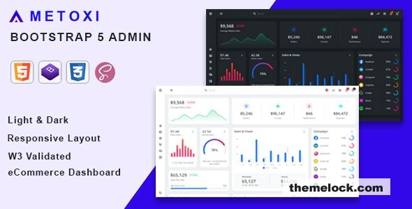 Metoxi - Bootstrap 5 Admin Dashboard Template