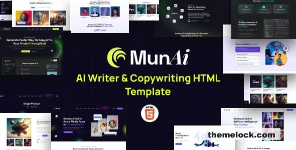 MunAi - AI Writer & Copywriting HTML Template