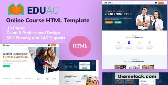 Eduac - Education & Online Course HTML Template