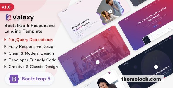 Valexy - Bootstrap 5 Landing Page Template