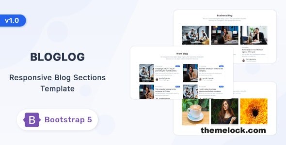 Bloglog - Bootstrap 5 Blog Section Template