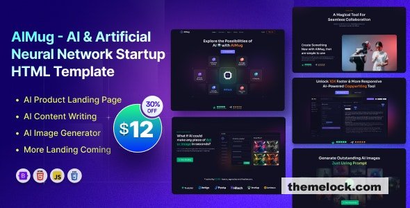 AIMug - AI & Artificial Neural Network Startup Template