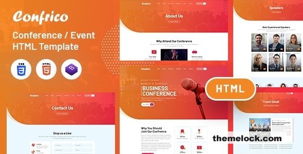 Confrico - Event & Conference HTML Template