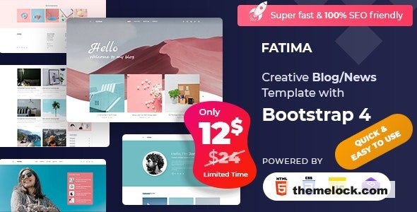 Fatima - Personal Blog Template