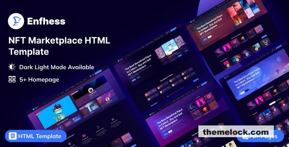 Enfhess v1.0.1 - NFT Marketplace HTML Template